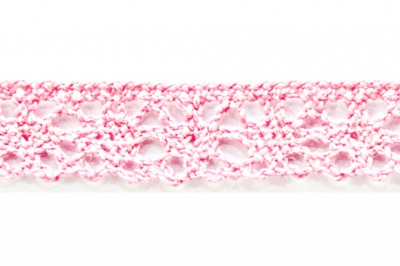 Тесьма кружевная 0621-1607, шир. 15 мм/уп. 20+/-1 м, цвет 096-розовый - купить в Первоуральске. Цена: 302.42 руб.