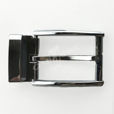 Пряжка металлическая для мужского ремня 845005А#2 (шир.ремня 40 мм), цв.-никель - купить в Первоуральске. Цена: 110.29 руб.