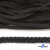 Шнур плетеный d-6 мм круглый, 70% хлопок 30% полиэстер, уп.90+/-1 м, цв.1078-черный - купить в Первоуральске. Цена: 588 руб.