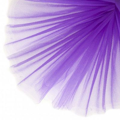 Фатин матовый 16-85, 12 гр/м2, шир.300см, цвет фиолетовый - купить в Первоуральске. Цена 96.31 руб.
