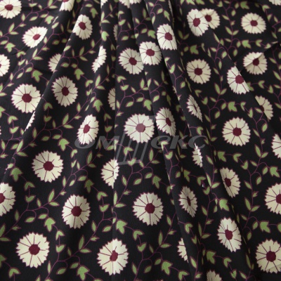 Плательная ткань "Фламенко" 10.1, 80 гр/м2, шир.150 см, принт растительный - купить в Первоуральске. Цена 241.49 руб.