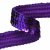 Тесьма с пайетками 12, шир. 20 мм/уп. 25+/-1 м, цвет фиолет - купить в Первоуральске. Цена: 778.19 руб.