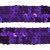 Тесьма с пайетками 12, шир. 20 мм/уп. 25+/-1 м, цвет фиолет - купить в Первоуральске. Цена: 778.19 руб.
