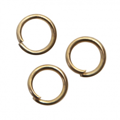 Кольцо  соединительное для бижутерии 5 мм, цв.-золото - купить в Первоуральске. Цена: 0.44 руб.