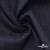 Ткань костюмная "Джинс" с начесом, 320 г/м2, 80% хлопок 20%полиэстер, шир. 160 см, т.синий - купить в Первоуральске. Цена 487.27 руб.