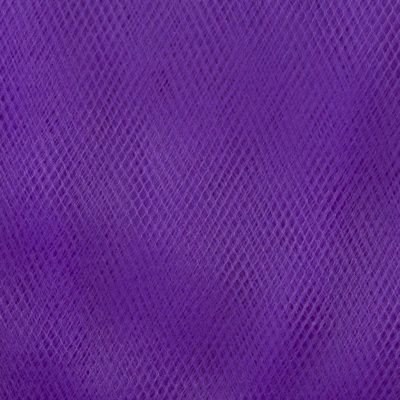 Фатин матовый 16-85, 12 гр/м2, шир.300см, цвет фиолетовый - купить в Первоуральске. Цена 96.31 руб.