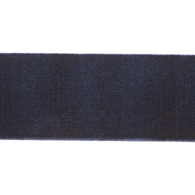 Лента бархатная нейлон, шир.25 мм, (упак. 45,7м), цв.180-т.синий - купить в Первоуральске. Цена: 800.84 руб.