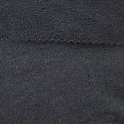 Флис DTY, 130 г/м2, шир. 150 см, цвет чёрный - купить в Первоуральске. Цена 694.22 руб.