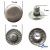 Кнопка металлическая "Альфа" с пружиной, 15 мм (уп. 720+/-20 шт), цвет никель - купить в Первоуральске. Цена: 1 466.73 руб.