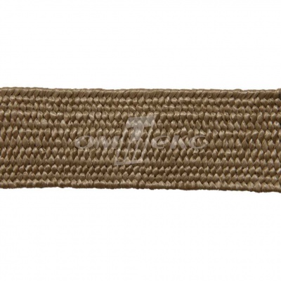 Тесьма отделочная полипропиленовая плетеная эластичная #2, шир. 40мм, цв.- соломенный - купить в Первоуральске. Цена: 50.99 руб.