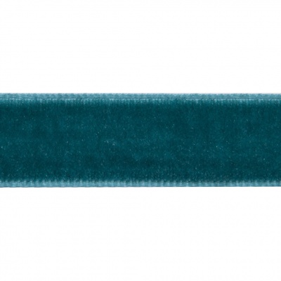 Лента бархатная нейлон, шир.12 мм, (упак. 45,7м), цв.65-изумруд - купить в Первоуральске. Цена: 392 руб.
