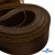 Регилиновая лента, шир.80мм, (уп.25 ярд), цв.- коричневый - купить в Первоуральске. Цена: 648.89 руб.