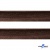 Кант атласный 074, шир. 12 мм (в упак. 65,8 м), цвет коричневый - купить в Первоуральске. Цена: 237.16 руб.