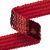 Тесьма с пайетками 3, шир. 20 мм/уп. 25+/-1 м, цвет красный - купить в Первоуральске. Цена: 778.19 руб.