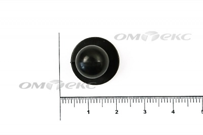 Пуговица поварская "Пукля", 10 мм, цвет чёрный - купить в Первоуральске. Цена: 2.03 руб.
