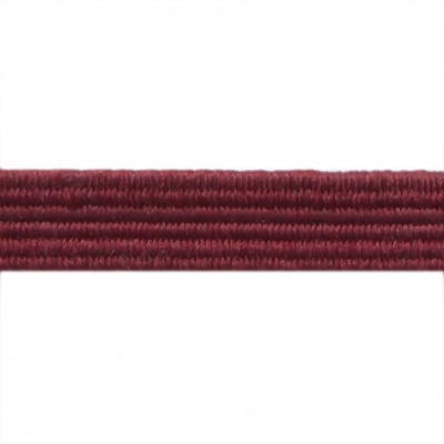 Резиновые нити с текстильным покрытием, шир. 6 мм ( упак.30 м/уп), цв.- 88-бордо - купить в Первоуральске. Цена: 155.22 руб.