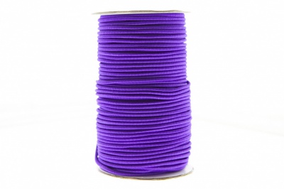 0370-1301-Шнур эластичный 3 мм, (уп.100+/-1м), цв.175- фиолет - купить в Первоуральске. Цена: 459.62 руб.