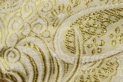 Ткань костюмная жаккард №5, 140 гр/м2, шир.150см, цвет золото - купить в Первоуральске. Цена 383.29 руб.
