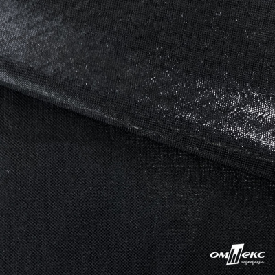 Трикотажное полотно голограмма, шир.140 см, #602 -чёрный/чёрный - купить в Первоуральске. Цена 385.88 руб.