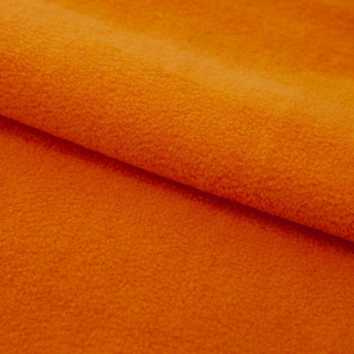 Флис DTY 16-1358, 250 г/м2, шир. 150 см, цвет оранжевый - купить в Первоуральске. Цена 640.46 руб.