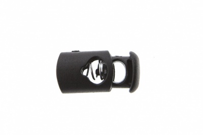8021 Фиксатор пластиковый "Цилиндр", 20х10 мм, цвет чёрный - купить в Первоуральске. Цена: 1.31 руб.
