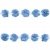Тесьма плетеная "Рюш", упак. 9,14 м, цвет голубой - купить в Первоуральске. Цена: 45.87 руб.