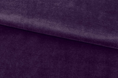 Бархат стрейч, 240 гр/м2, шир.160см, (2,4 м/кг), цвет 27/фиолет - купить в Первоуральске. Цена 886.02 руб.