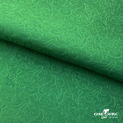 Ткань жаккард королевский, 100% полиэстр 180 г/м 2, шир.150 см, цв-зеленый - купить в Первоуральске. Цена 293.39 руб.