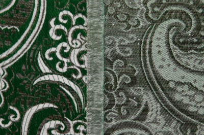 Ткань костюмная жаккард, 135 гр/м2, шир.150см, цвет зелёный№4 - купить в Первоуральске. Цена 441.94 руб.