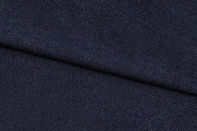 Ткань джинсовая №96, 160 гр/м2, шир.148см, цвет т.синий - купить в Первоуральске. Цена 350.42 руб.