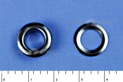 Люверсы металлические, блочка/кольцо, №5 (8 мм) упак.1000 шт- цв.никель - купить в Первоуральске. Цена: 392 руб.