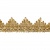 Тесьма металлизированная 0384-0240, шир. 40 мм/уп. 25+/-1 м, цвет золото - купить в Первоуральске. Цена: 490.74 руб.