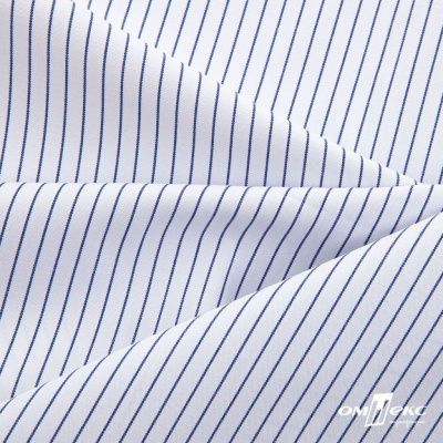 Ткань сорочечная Ронда, 115 г/м2, 58% пэ,42% хл, шир.150 см, цв.4-синяя, (арт.114) - купить в Первоуральске. Цена 306.69 руб.