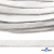 Шнур плетеный d-8 мм плоский, 70% хлопок 30% полиэстер, уп.85+/-1 м, цв.1018-белый - купить в Первоуральске. Цена: 735 руб.
