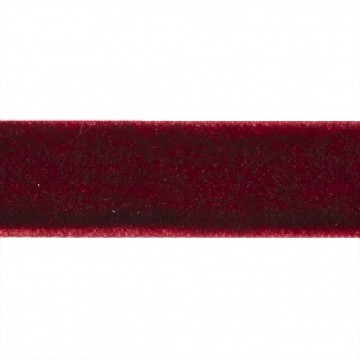 Лента бархатная нейлон, шир.12 мм, (упак. 45,7м), цв.240-бордо - купить в Первоуральске. Цена: 396 руб.