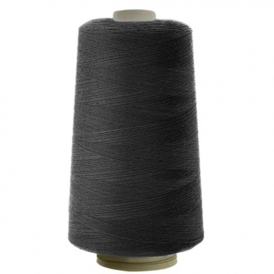 Швейные нитки (армированные) 28S/2, нам. 2 500 м, цвет чёрный - купить в Первоуральске. Цена: 139.91 руб.