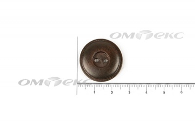 Пуговица деревянная круглая №54 (25мм) - купить в Первоуральске. Цена: 4.12 руб.