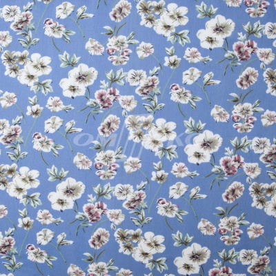 Плательная ткань "Фламенко" 12.1, 80 гр/м2, шир.150 см, принт растительный - купить в Первоуральске. Цена 243.96 руб.