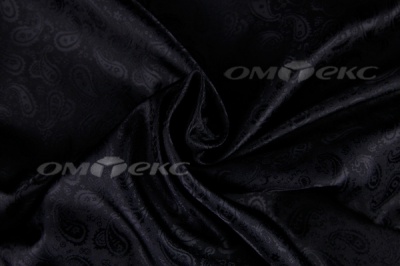 Ткань подкладочная жаккард Р14098, чёрный, 85 г/м2, шир. 150 см, 230T - купить в Первоуральске. Цена 166.45 руб.