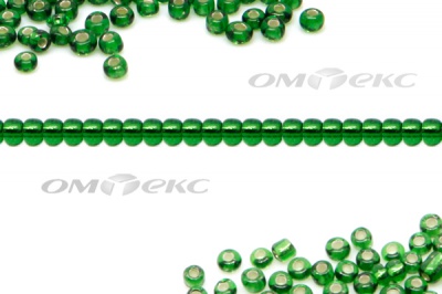Бисер (SL) 11/0 ( упак.100 гр) цв.27В - зелёный - купить в Первоуральске. Цена: 53.34 руб.