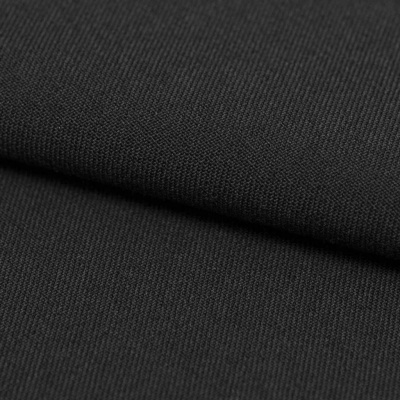 Костюмная ткань с вискозой "Рошель", 250 гр/м2, шир.150см, цвет чёрный - купить в Первоуральске. Цена 438.12 руб.