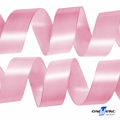 050-нежно-розовый Лента атласная упаковочная (В) 85+/-5гр/м2, шир.50 мм (1/2), 25+/-1 м - купить в Первоуральске. Цена: 120.46 руб.