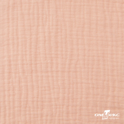 Ткань Муслин, 100% хлопок, 125 гр/м2, шир. 140 см #201 цв.(18)-розовый персик - купить в Первоуральске. Цена 464.97 руб.