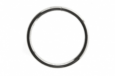 Кольцо металлическое №40 мм, цв.-никель - купить в Первоуральске. Цена: 4.49 руб.