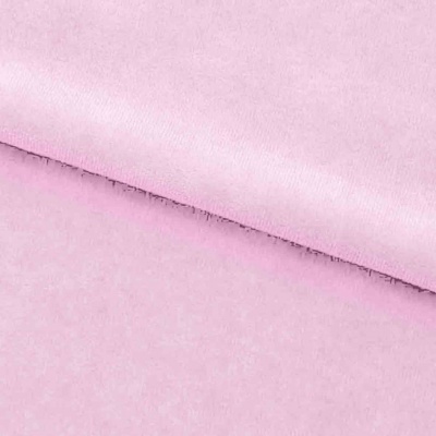 Велюр JS LIGHT 1, 220 гр/м2, шир.150 см, (3,3 м/кг), цвет бл.розовый - купить в Первоуральске. Цена 1 055.34 руб.