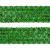 Тесьма с пайетками D4, шир. 35 мм/уп. 25+/-1 м, цвет зелёный - купить в Первоуральске. Цена: 1 308.30 руб.