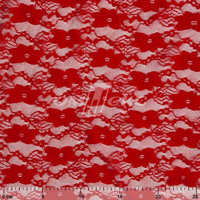 Кружевное полотно стрейч 15A61/RED, 100 гр/м2, шир.150см - купить в Первоуральске. Цена 1 597.08 руб.