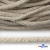 Шнур плетеный d-6 мм круглый, 70% хлопок 30% полиэстер, уп.90+/-1 м, цв.1077-лён - купить в Первоуральске. Цена: 588 руб.
