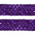 Тесьма с пайетками 12, шир. 35 мм/уп. 25+/-1 м, цвет фиолет - купить в Первоуральске. Цена: 1 308.30 руб.