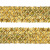 Тесьма с пайетками D16, шир. 35 мм/уп. 25+/-1 м, цвет золото - купить в Первоуральске. Цена: 1 281.60 руб.